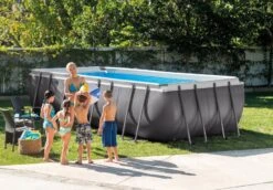 Intex 18ft X 9ft X 52" Ultra XTR Frame Pool Set With Filter Pump – Rectangular – Collection Only -Swimming Pool Supplies 26352 ultra frame pool rectangular 18ft 3