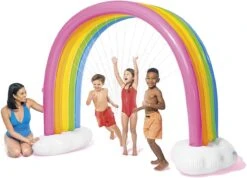 Intex Inflatable Rainbow Cloud Sprinkler (3+ Years) -Swimming Pool Supplies 56597 in use 2