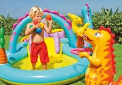 Intex Inflatable Dinoland Play Center (3+ Years) -Swimming Pool Supplies 57135 dinoland playcenter 2