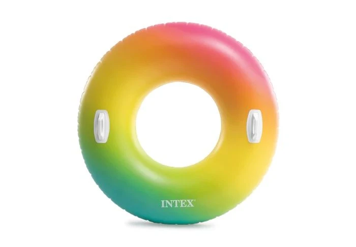 Intex Inflatable Pool Float | Rainbow Ombre Tube (48") 1 Intex Inflatable Pool Float | Rainbow Ombre Tube (48")