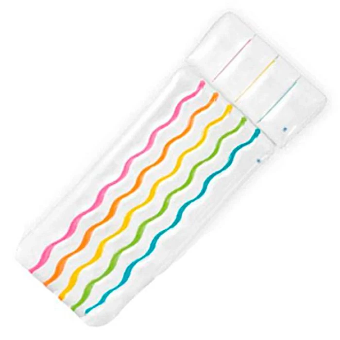 Intex 58724 80" X 33" Inflatable Pool Mattress Rainbow Mat 1 Intex 58724 80" X 33" Inflatable Pool Mattress Rainbow Mat