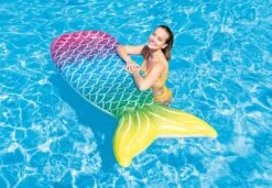 Intex 58788 70" X 28" Inflatable Pool Mattress Rainbow Mermaid Tail Float -Swimming Pool Supplies 58788ep 2
