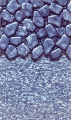 'BOULDER' Patterned Overlap Liners To Fit 48" And 52" Above Ground Pools