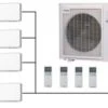 Mitsubishi SCM100ZS-W Outdoor Unit - 4 Indoor Wall Units