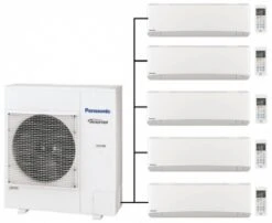 Panasonic CU-5Z90TBE Outdoor Unit - 5 Etherea Indoor Units