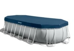 Intex 20ft X 10ft X 48" Prism Frame Pool Set With Filter Pump – Oval – Collection Only -Swimming Pool Supplies debris cover intex 26798