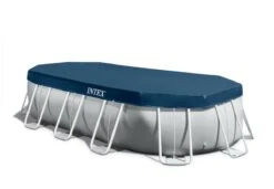 Intex 16ft 6" X 9ft X 48" Prism Frame Pool Set With Filter Pump – Oval - Collection Only -Swimming Pool Supplies debris cover26796imageload