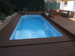 Fibreglass Pool Houston 31'2" X 12'4" Complete Kit (Metallic Finish) -Swimming Pool Supplies houstonm fibreglass pool use gallery