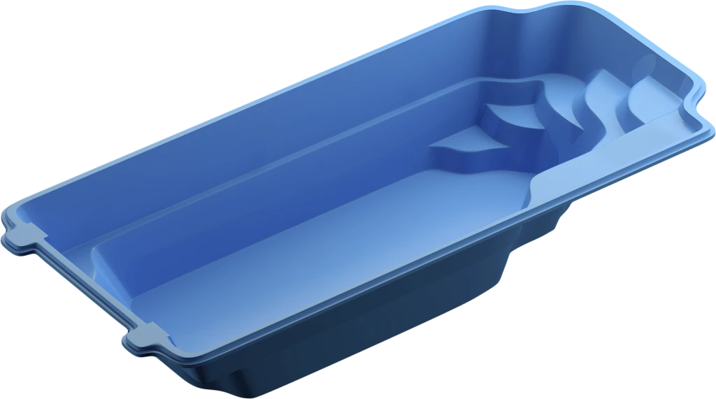 Fibreglass Pool Houston 31'2" X 12'4" Complete Kit (Pastel Colour)