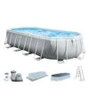 Intex 20ft X 10ft X 48" Prism Frame Pool Set With Filter Pump – Oval – Collection Only