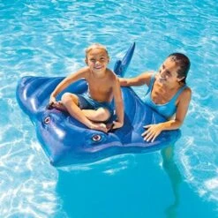 Intex Pool Float | Inflatable Stingray Ride-On (3+ Years) -Swimming Pool Supplies intex 74 x57 stingray ride on 57550np 3