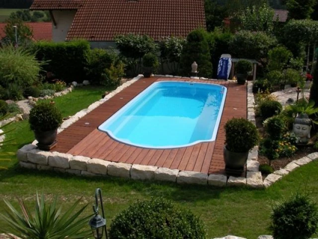 Fibreglass Pool Korsyka 29'6" X 12'2" Complete Kit (Metallic Finish) 2 Fibreglass Pool Korsyka 29'6" X 12'2" Complete Kit (Metallic Finish) - Image 2