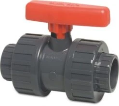 Mega Ball Valve With Double Union PVC-U 50 Mm - Type Safe 600 (with Secure Ball)