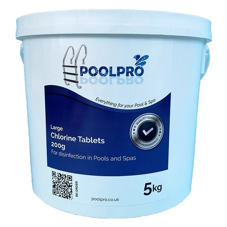 Pool Large Chlorine Tablets 200g (5 Kg) 1 Pool Large Chlorine Tablets 200g (5 Kg)